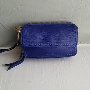 Vera Bradley Royal Blue Leather Wristlet